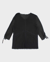 Vintage 90s Luisa Cerano Double Mesh Top - L