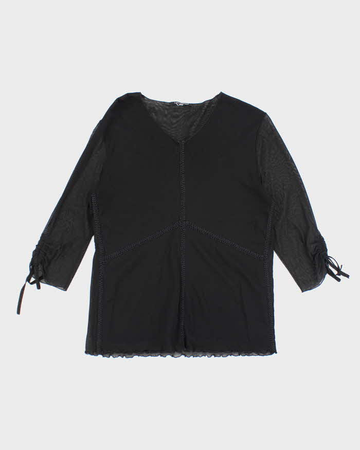 Vintage 90s Luisa Cerano Double Mesh Top - L
