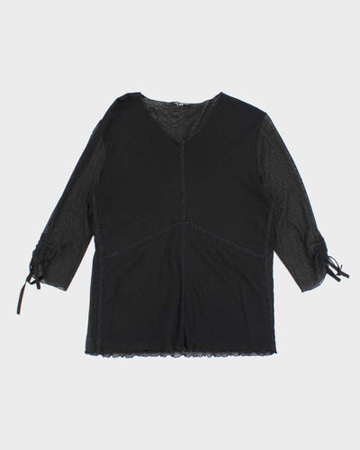 Vintage 90s Luisa Cerano Double Mesh Top - L