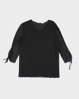 Vintage 90s Luisa Cerano Double Mesh Top - L