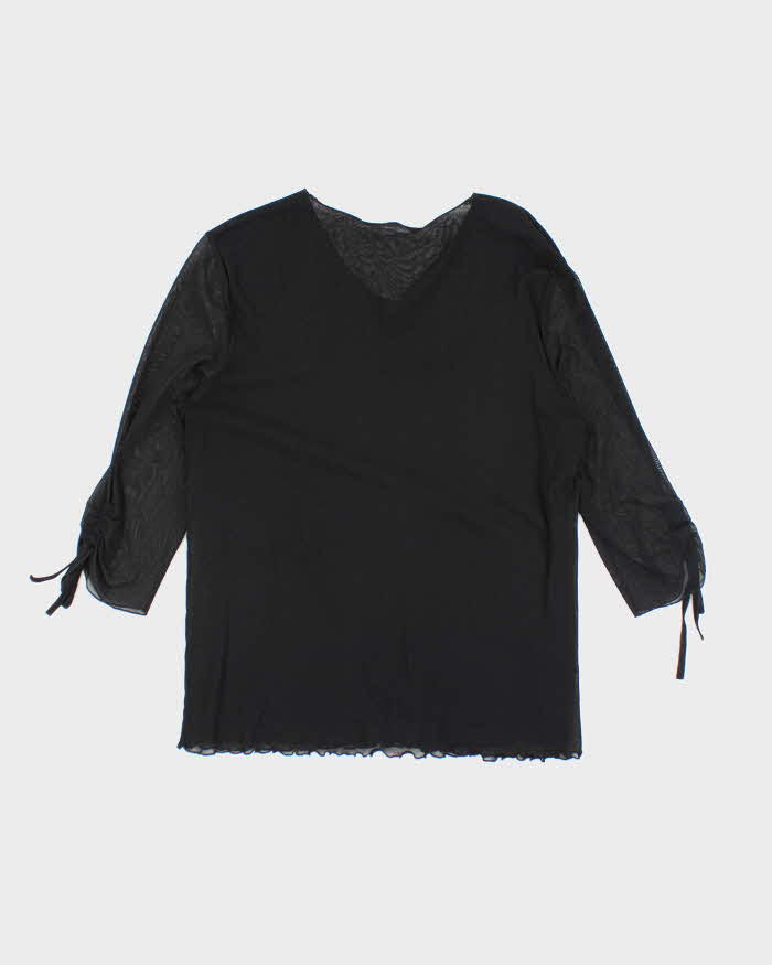 Vintage 90s Luisa Cerano Double Mesh Top - L