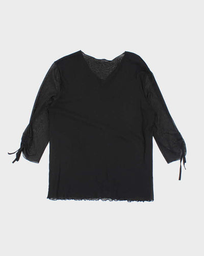 Vintage 90s Luisa Cerano Double Mesh Top - L