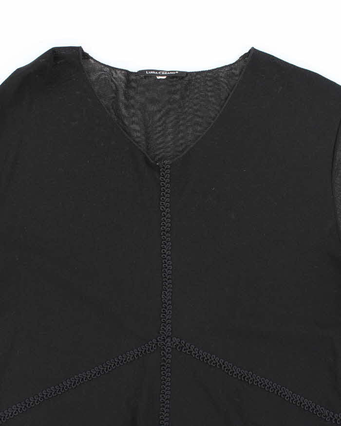 Vintage 90s Luisa Cerano Double Mesh Top - L