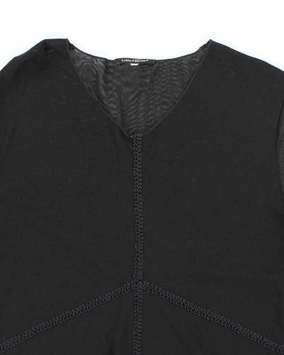 Vintage 90s Luisa Cerano Double Mesh Top - L