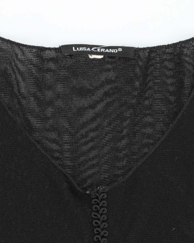 Vintage 90s Luisa Cerano Double Mesh Top - L