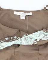 Vintage Y2k 00s  Nougat Silk Cami - S