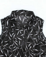 Vintage 90s Velvet Zip-Up Top - S