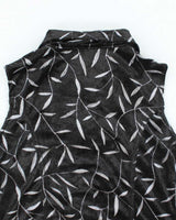 Vintage 90s Velvet Zip-Up Top - S