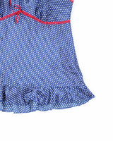 Vintage Y2k 00s La Vie En Rose Pola Dot Satin Cami - M