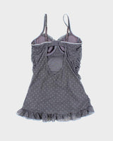 Vintage Y2k 00s La Vie En Rose Polka Dot Mesh Cami - XS
