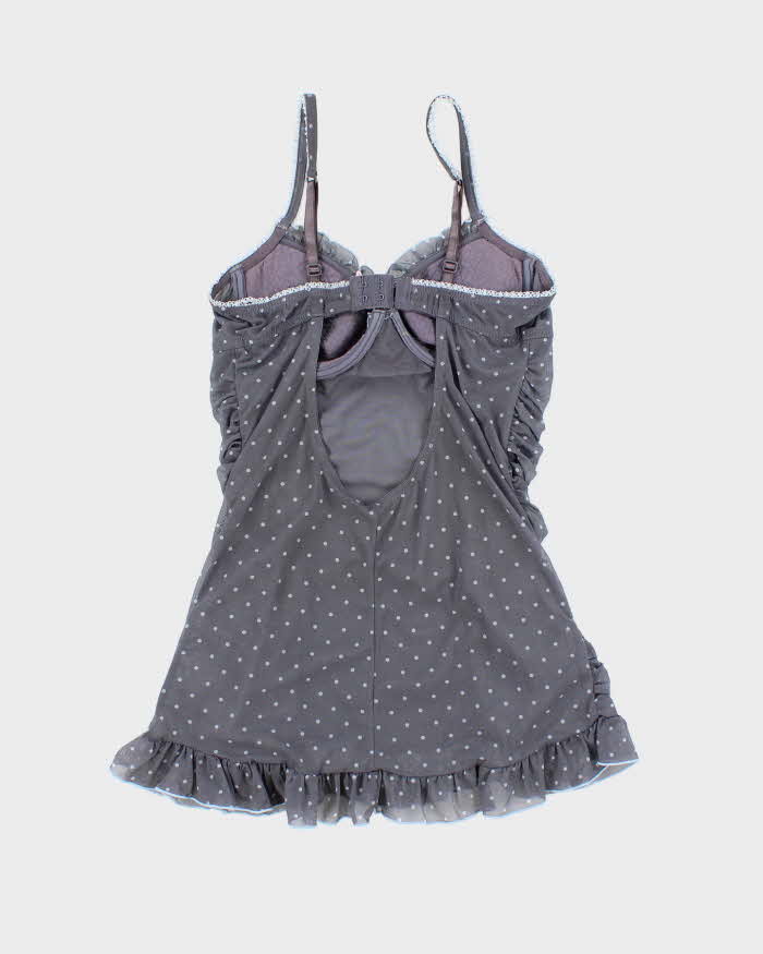 Vintage Y2k 00s La Vie En Rose Polka Dot Mesh Cami - XS