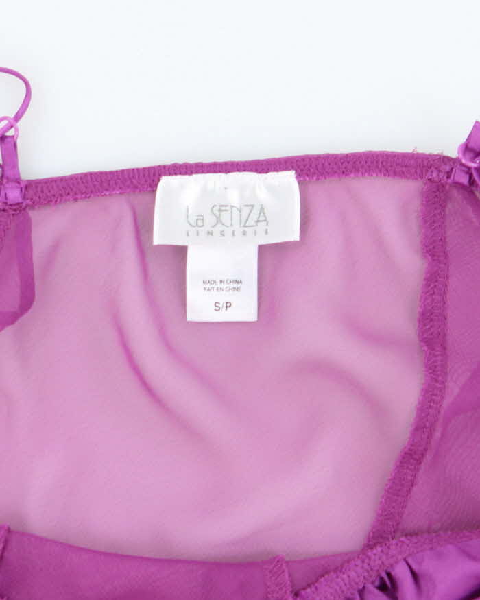 Vintage Y2k 00s La Senza Ruffle Mesh Cami - S