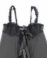 Vintage Y2k 00a La Senza Mesh Tie-Front Cami - XS