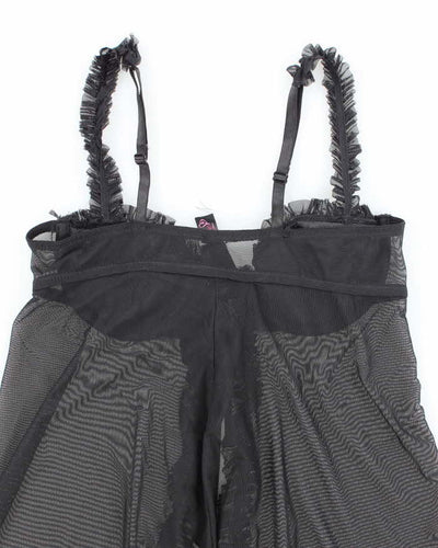 Vintage Y2k 00a La Senza Mesh Tie-Front Cami - XS