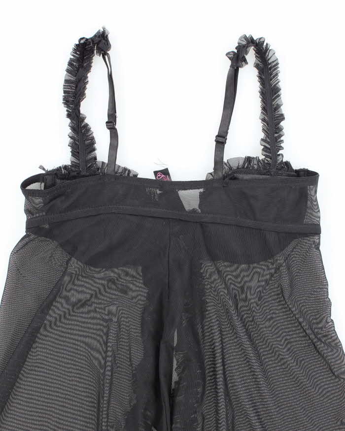 Vintage Y2k 00a La Senza Mesh Tie-Front Cami - XS