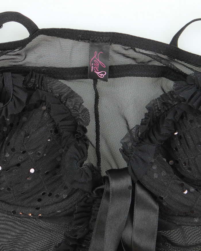 Vintage Y2k 00a La Senza Mesh Tie-Front Cami - XS