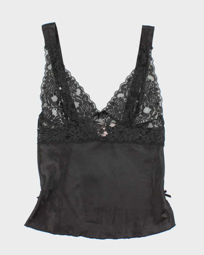 Vintage 90s La Vie En Rose Lace Satin Cami - S