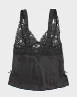 Vintage 90s La Vie En Rose Lace Satin Cami - S
