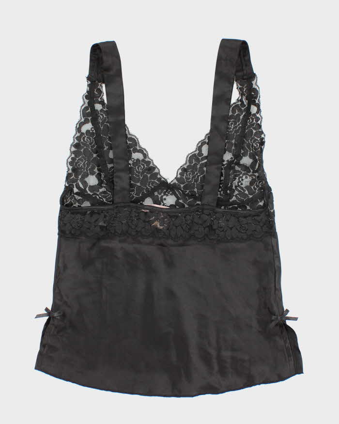 Vintage 90s La Vie En Rose Lace Satin Cami - S