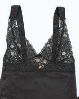 Vintage 90s La Vie En Rose Lace Satin Cami - S