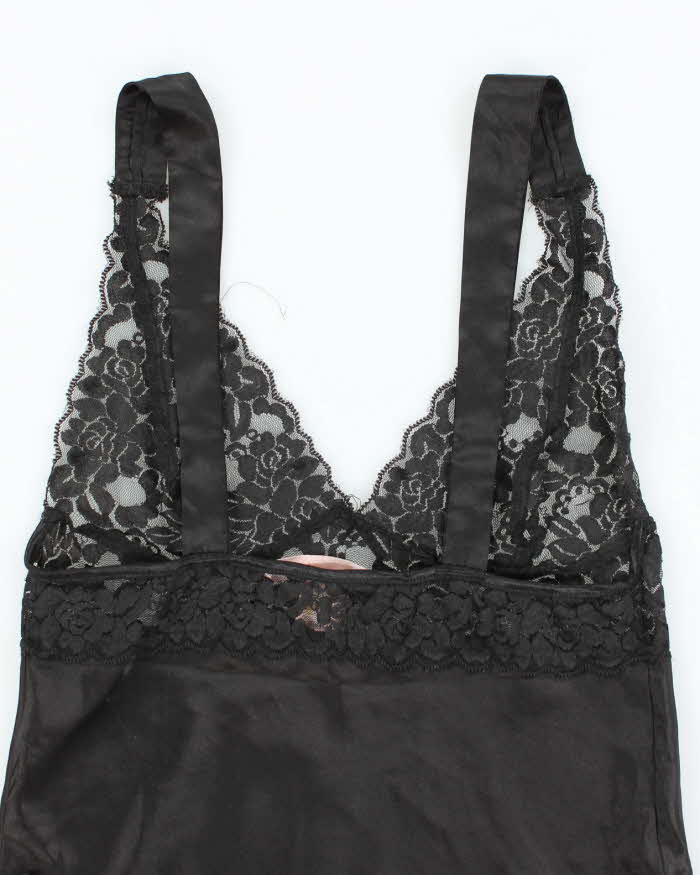 Vintage 90s La Vie En Rose Lace Satin Cami - S