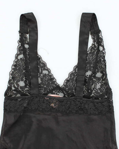 Vintage 90s La Vie En Rose Lace Satin Cami - S