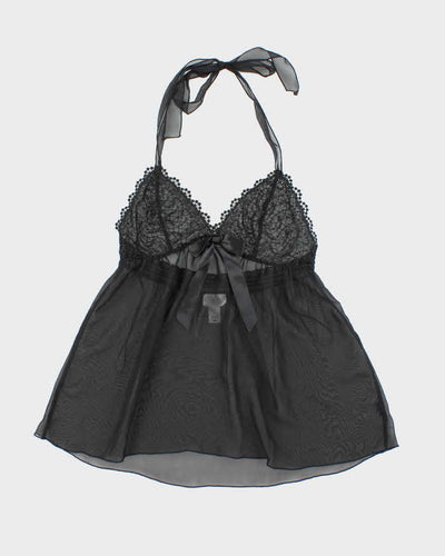 Vintage La Senza Mesh Halter Neck - M