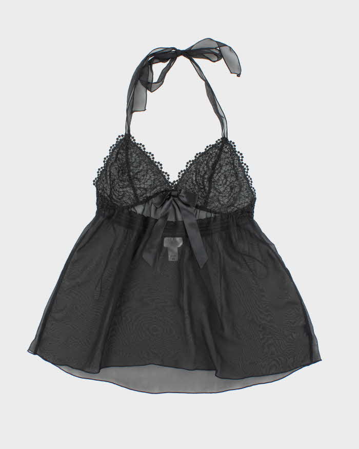 Vintage La Senza Mesh Halter Neck - M