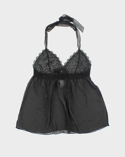 Vintage La Senza Mesh Halter Neck - M