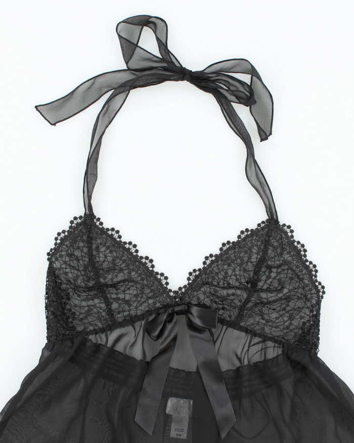 Vintage La Senza Mesh Halter Neck - M