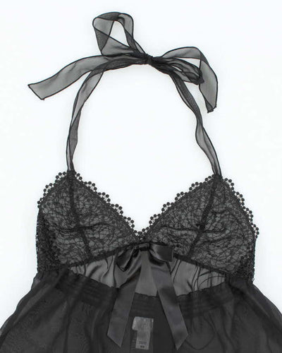 Vintage La Senza Mesh Halter Neck - M