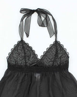 Vintage La Senza Mesh Halter Neck - M