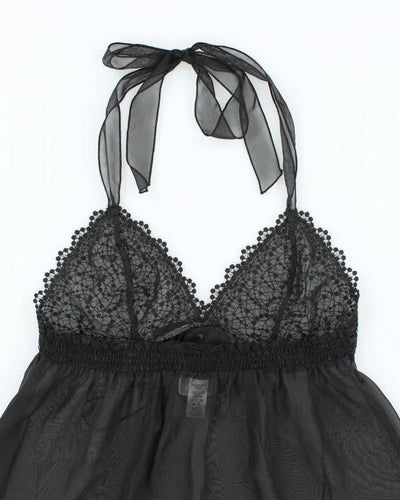 Vintage La Senza Mesh Halter Neck - M