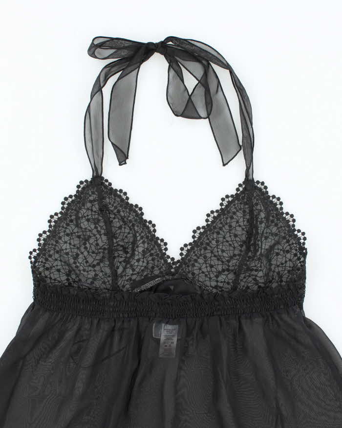 Vintage La Senza Mesh Halter Neck - M