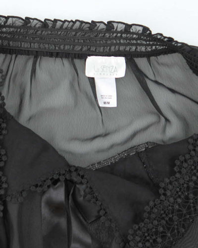 Vintage La Senza Mesh Halter Neck - M