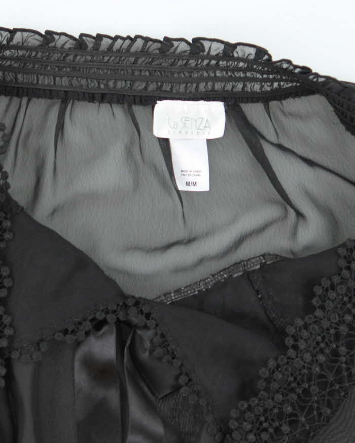 Vintage La Senza Mesh Halter Neck - M