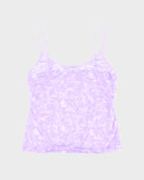 Vintage Y2k 00s Platinum Lingerie Mesh Cami - S