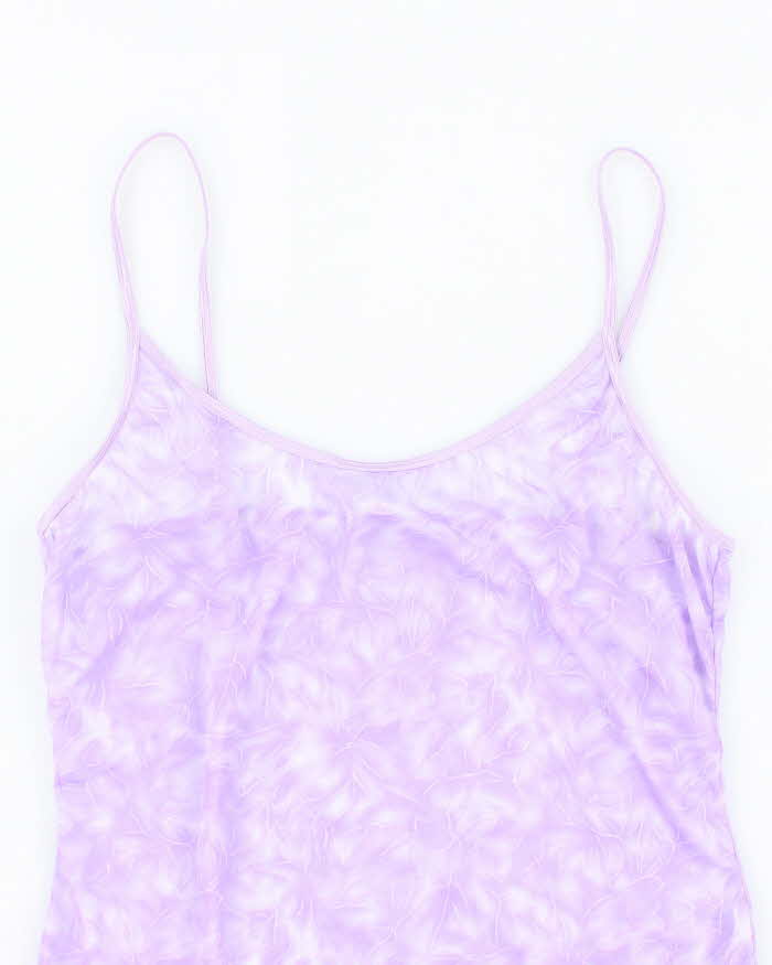 Vintage Y2k 00s Platinum Lingerie Mesh Cami - S
