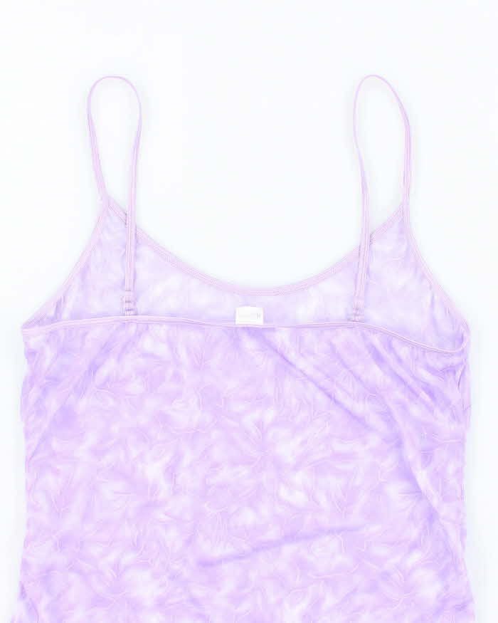 Vintage Y2k 00s Platinum Lingerie Mesh Cami - S