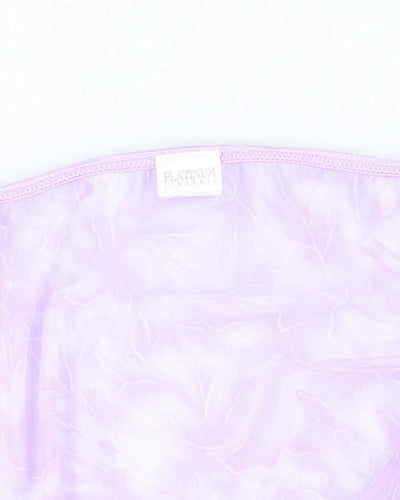 Vintage Y2k 00s Platinum Lingerie Mesh Cami - S