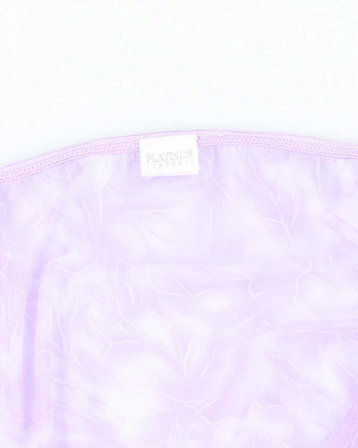 Vintage Y2k 00s Platinum Lingerie Mesh Cami - S