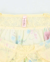 Vintage Y2k 00s La Vie En Rose Floral Mesh Cami - XS