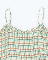 Vintage Penguin Silk Checked Cami - S