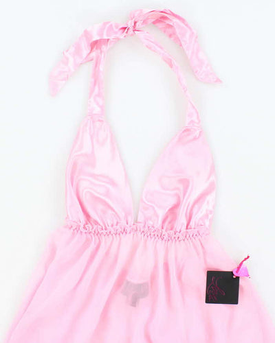 Deadstock Vintage Y2k 00s La Senza Halter Neck Top - XS
