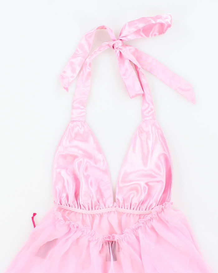 Deadstock Vintage Y2k 00s La Senza Halter Neck Top - XS