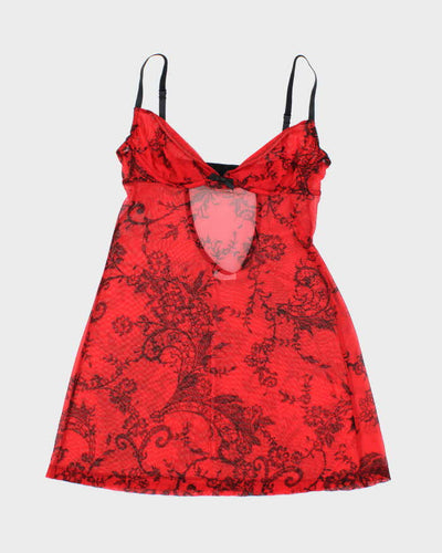 Vintage Y2k 00s La Senza Mesh Long Cami - S