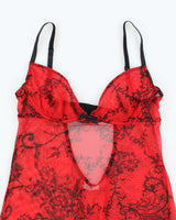 Vintage Y2k 00s La Senza Mesh Long Cami - S