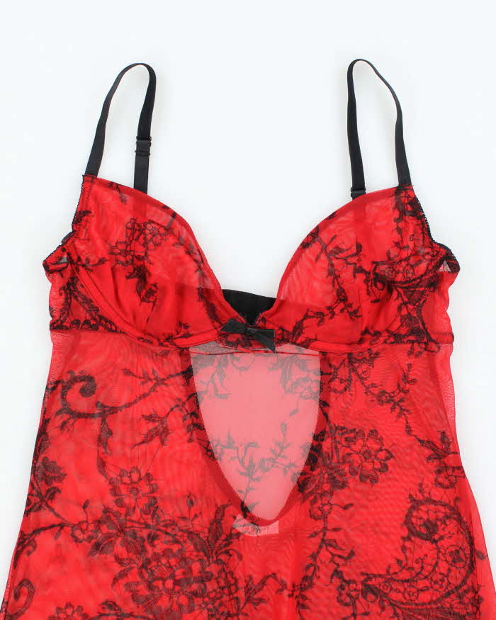 Vintage Y2k 00s La Senza Mesh Long Cami - S