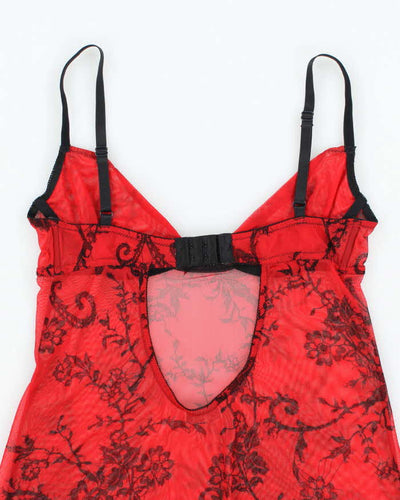 Vintage Y2k 00s La Senza Mesh Long Cami - S