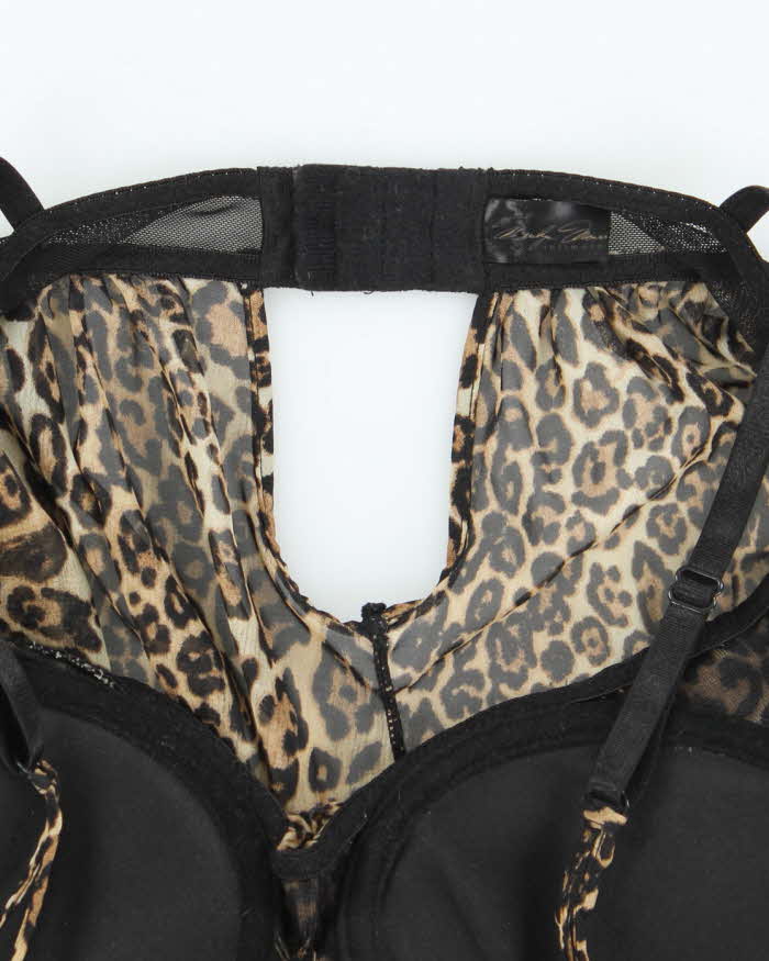 Vintage Y2k 00s Marilyn Monroe Leopard Print Top - M
